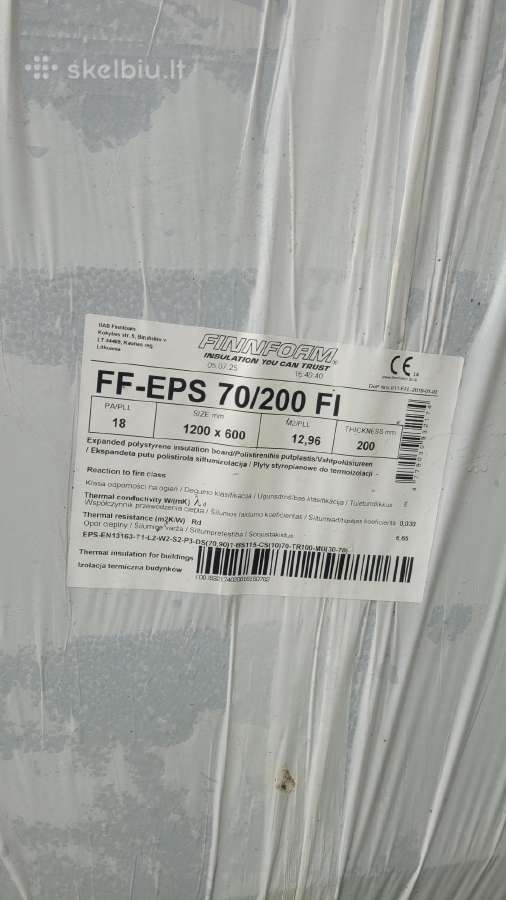 Polistorolas finnfoam Ff-eps70 200x600x1200mm. - nuotraukos Nr. 2