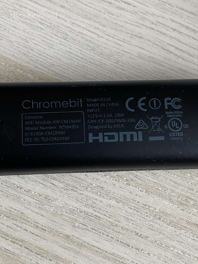 Asus Chromebit Cs10 Hdmi kompiuteris - nuotraukos Nr. 3