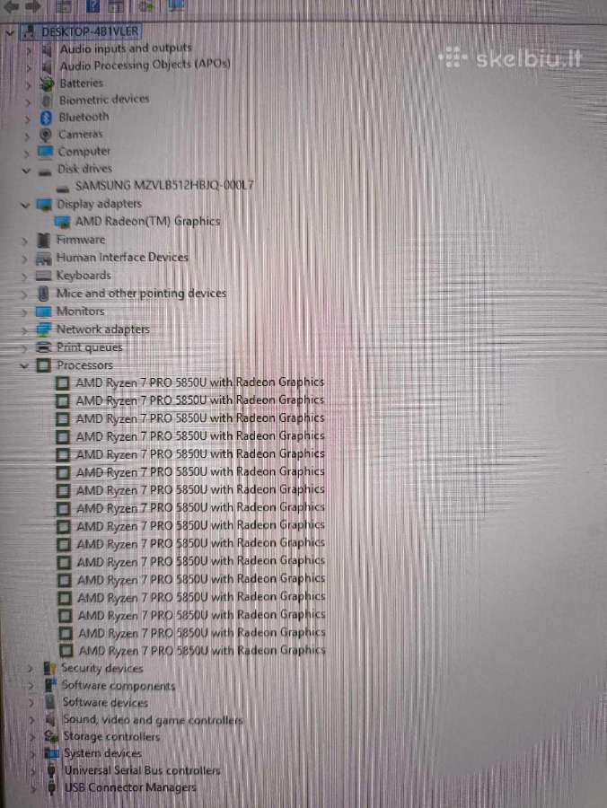 Thinkpad X13 Touch Ryzen 7 5850u 32gb 512gb 18% - nuotraukos Nr. 5