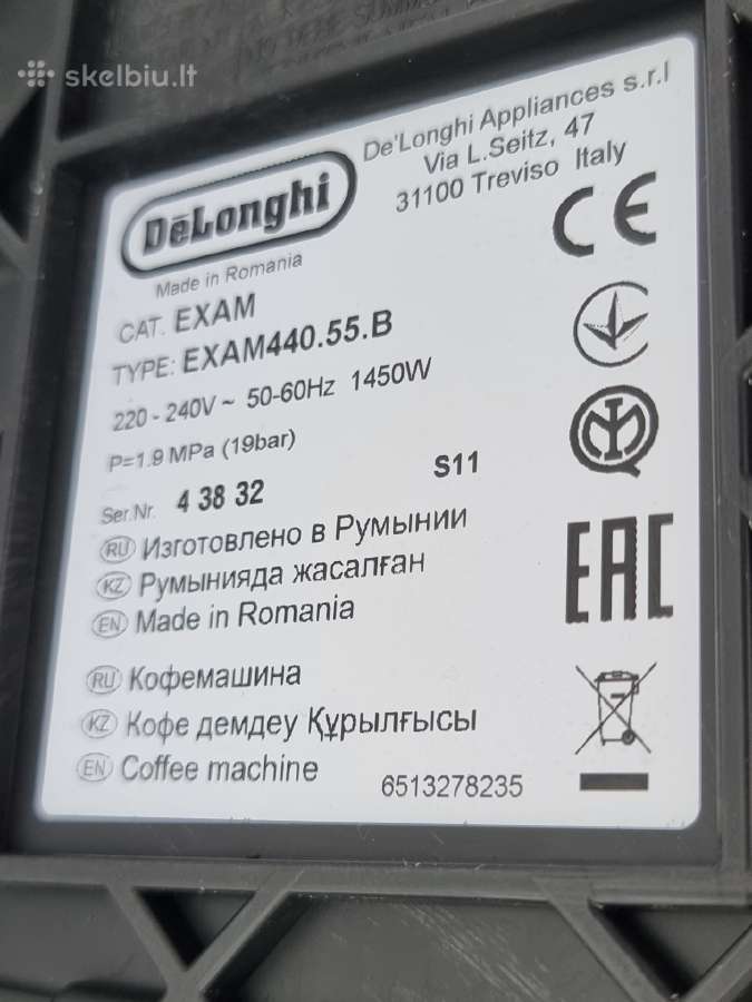 Delonghi Rivela Exam440.55.b - nuotraukos Nr. 21