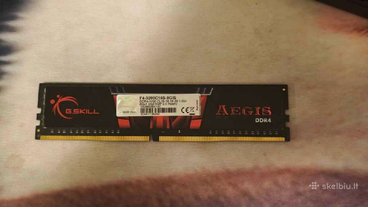 RAM ddr4 1x8gb 3200mhz Cl16-18-18 1.35v - nuotraukos Nr. 2