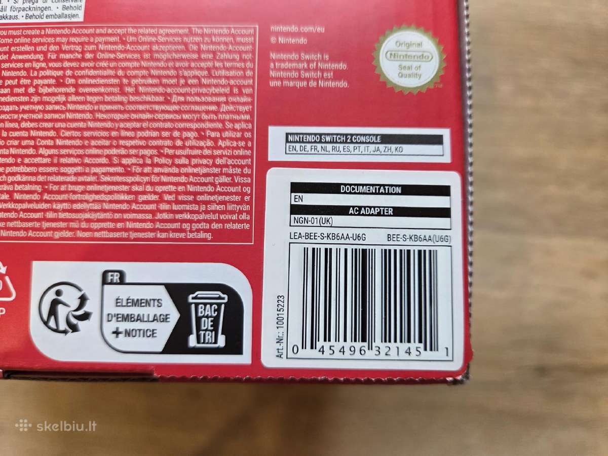 Nintendo Switch 2 Konsolė - nuotraukos Nr. 2