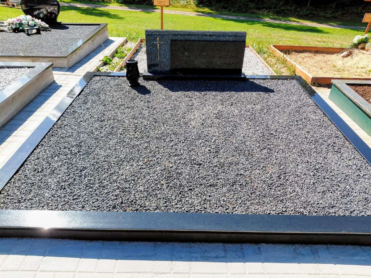 Paminklai. Akmens plokštės. Kapų įrengimo darbai. - nuotraukos Nr. 34