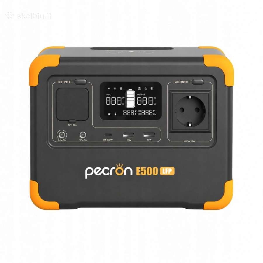 Nešiojama elektrinė Pecron E500lfp 600 W 576 Wh - nuotraukos Nr. 3
