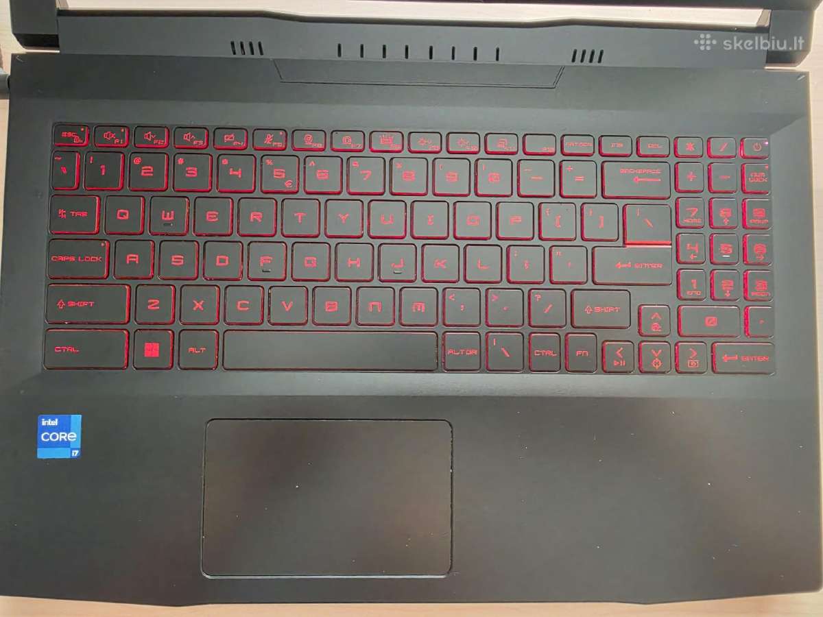 Msi Katana Gf66 Gaming laptopas Rtx 3060 - nuotraukos Nr. 2