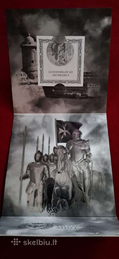Sidabrine moneta 1oz, Malta Knight of the past - nuotraukos Nr. 7