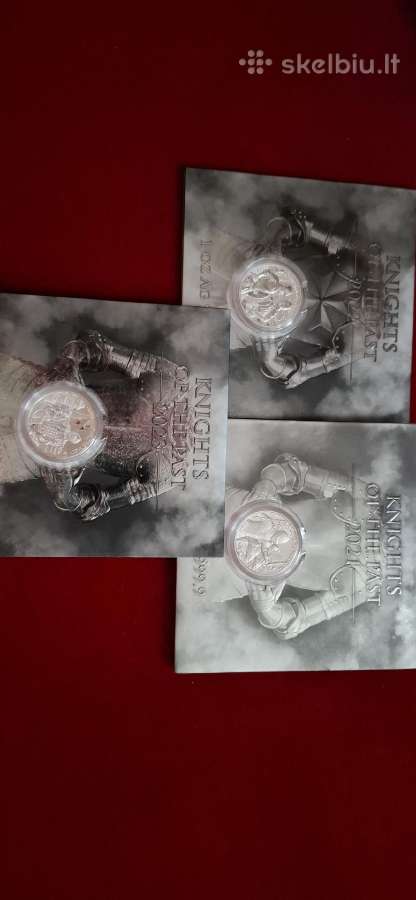 Sidabrine moneta 1oz, Malta Knight of the past - nuotraukos Nr. 5