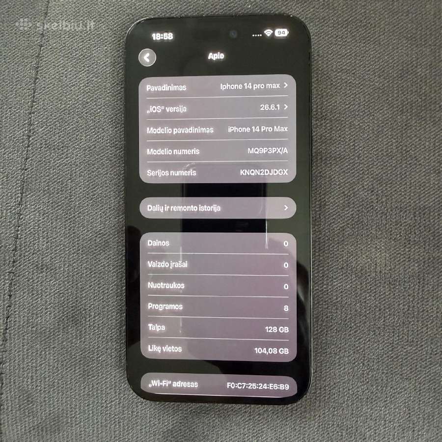 iPhone 14 pro max - nuotraukos Nr. 7
