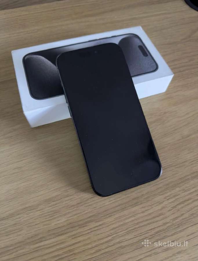 iPhone 15 pro 128gb black - nuotraukos Nr. 2