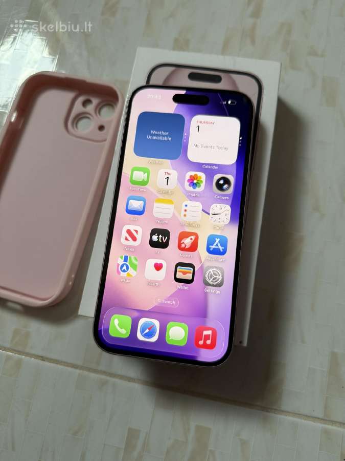 iPhone 15 128gb Pink - nuotraukos Nr. 3