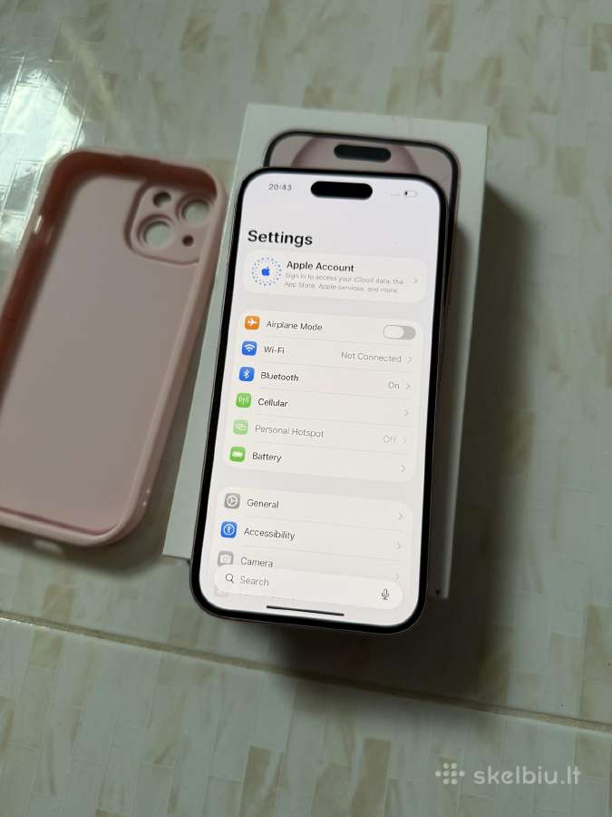 iPhone 15 128gb Pink - nuotraukos Nr. 5