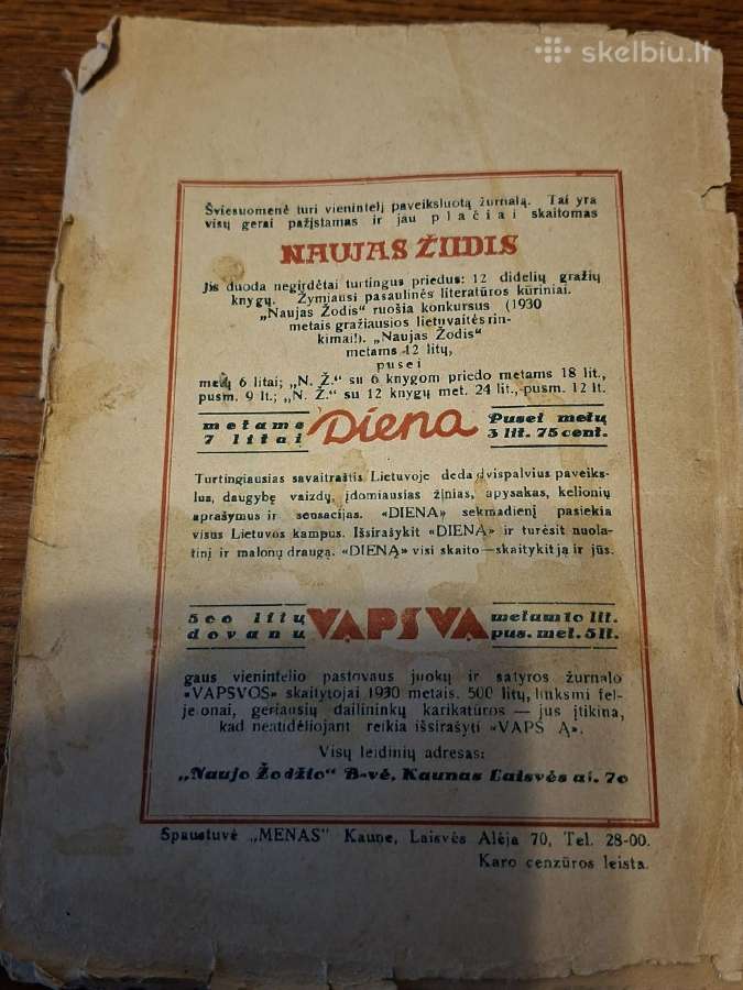 Didelis tarpukario žurnalų ir knygų rinkinys - nuotraukos Nr. 12