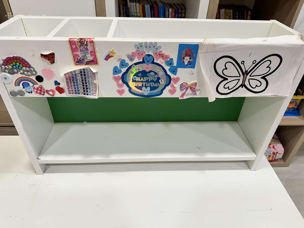 Ikea vaikiškas stalas(reguliuojamas) + kėde - nuotraukos Nr. 4
