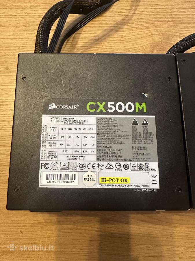 Corsair Tx550m/cx500m - nuotraukos Nr. 5