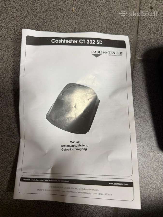Cashtester Ct 332 Sd 2 vnt pinigų tikrintuvai - nuotraukos Nr. 3