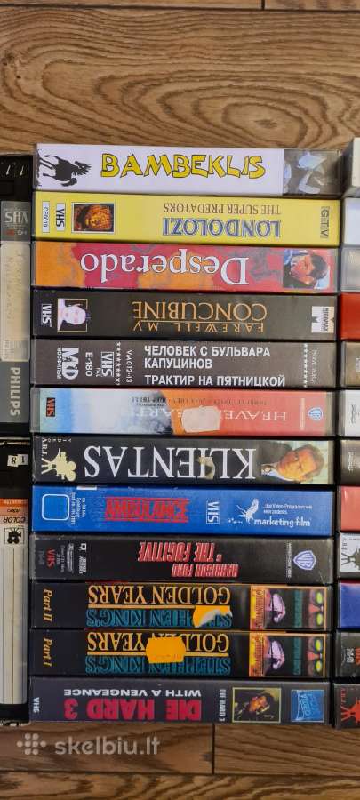 Senų Vhs kasečių rinkinys (apie 50 vienetų) - nuotraukos Nr. 3