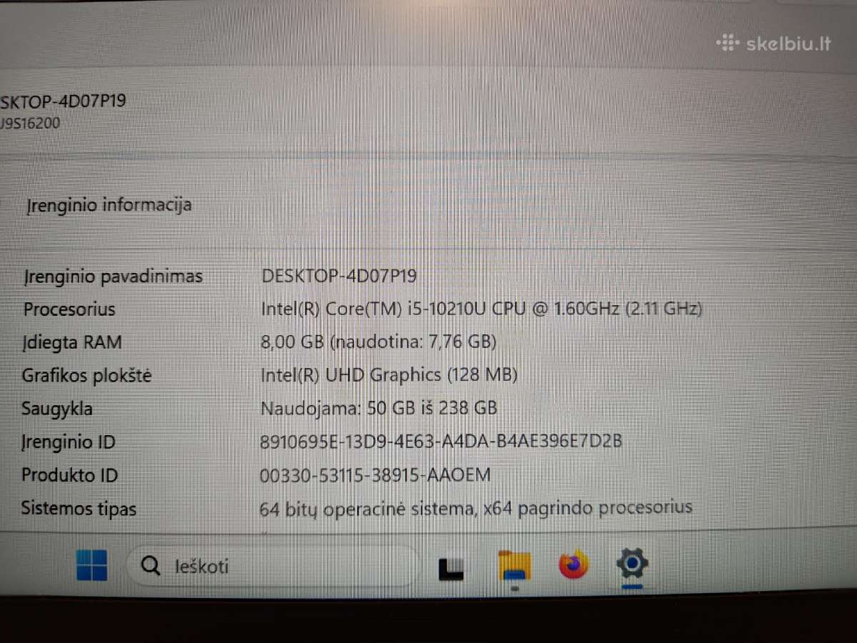 Top kaina Lenovo Thinkpad Carbon X1 gen 8 - nuotraukos Nr. 5