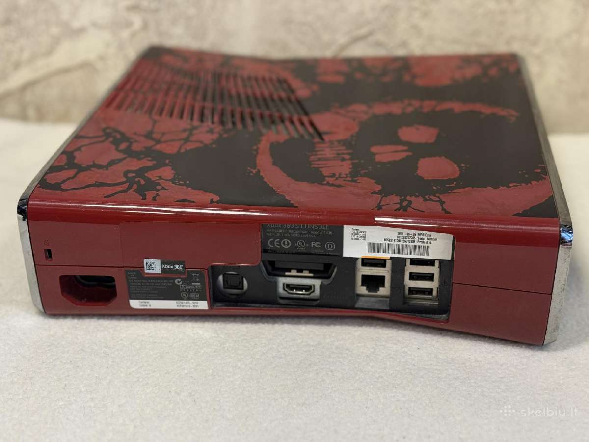 Xbox 360 Slim 500gb Gears of War Limited Edition - nuotraukos Nr. 7
