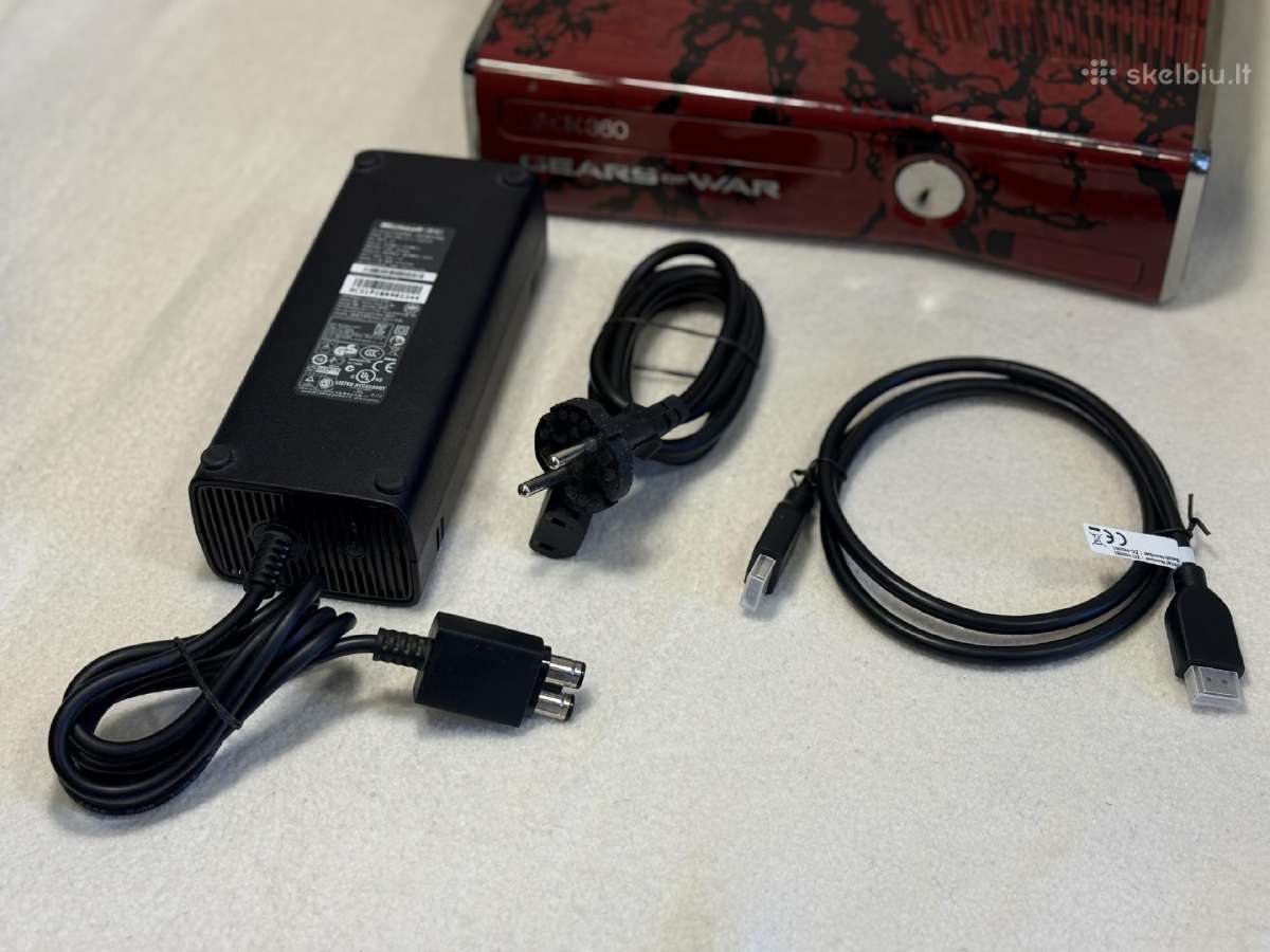 Xbox 360 Slim 500gb Gears of War Limited Edition - nuotraukos Nr. 10