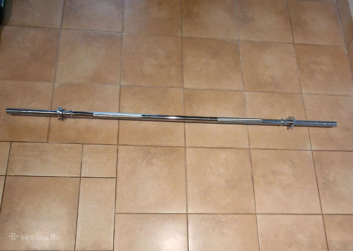 Tiesi štanga svoriams, 8 kg, nauja - nuotraukos Nr. 4