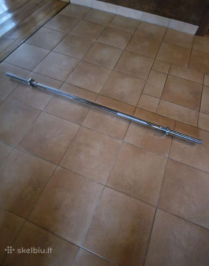 Tiesi štanga svoriams, 8 kg, nauja - nuotraukos Nr. 5