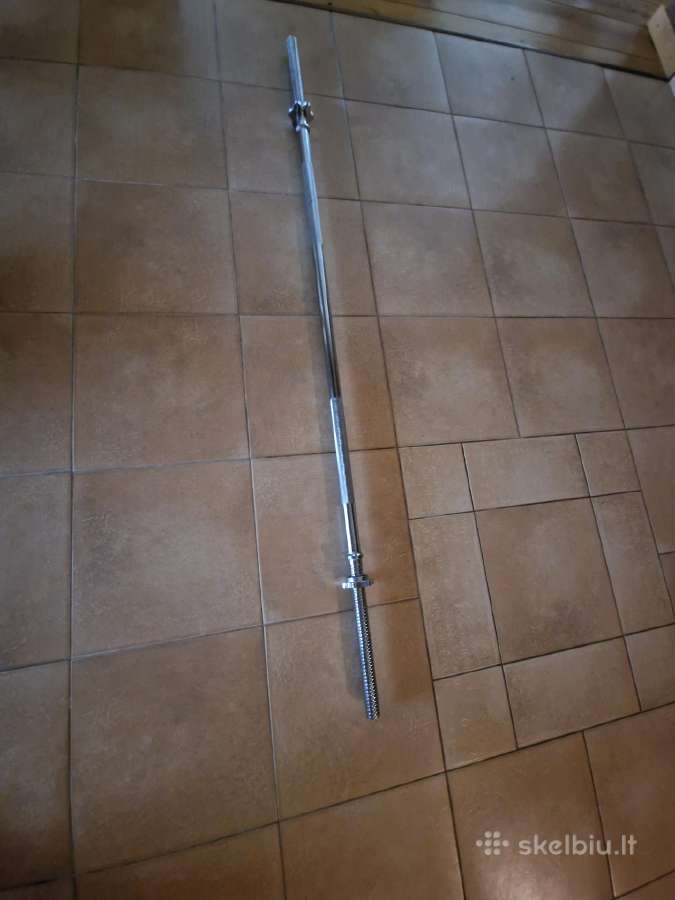 Tiesi štanga svoriams, 8 kg, nauja - nuotraukos Nr. 6