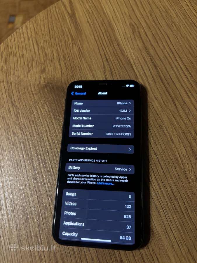 iPhone XS 64 GB - nuotraukos Nr. 5