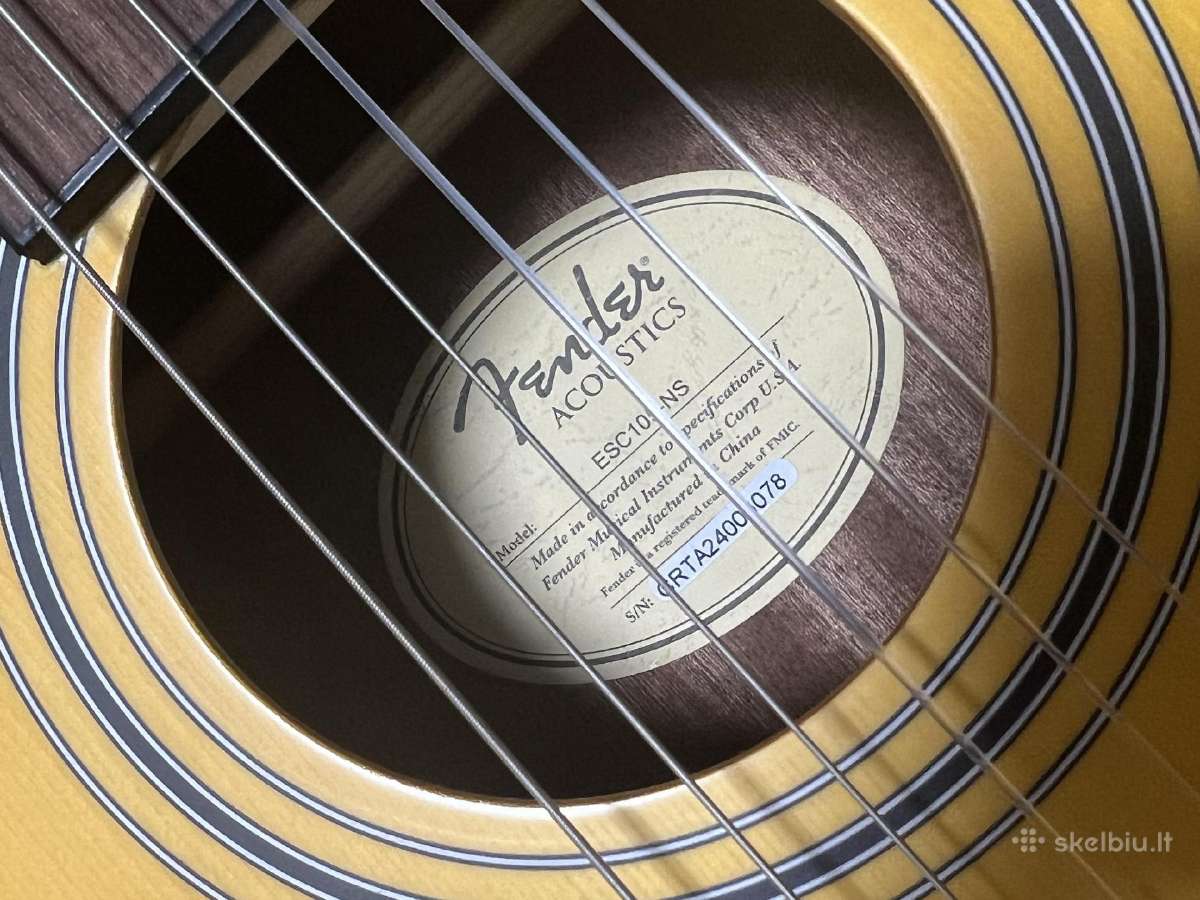 3/4 gitara Fender - nuotraukos Nr. 5