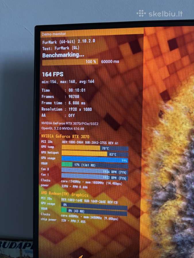 Rtx 3070 Evga Xc3 Ultra Gaming - nuotraukos Nr. 2