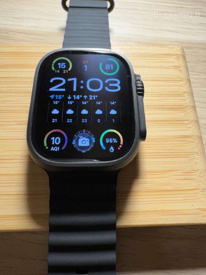 Apple Watch 9 45 Red ar Apple Watch Ultra 3 Black - nuotraukos Nr. 11