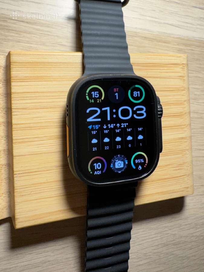 Apple Watch 9 45 Red ar Apple Watch Ultra 3 Black - nuotraukos Nr. 12