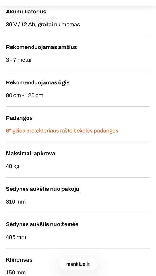 Elektrinis vaikiškas keturratis - nuotraukos Nr. 3