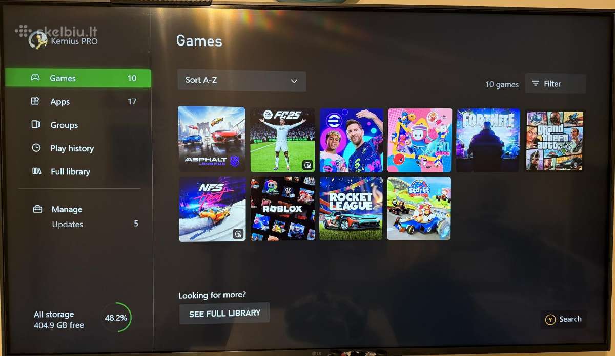 Parduodu xbox one s koncole su 2 pulteliais - nuotraukos Nr. 8
