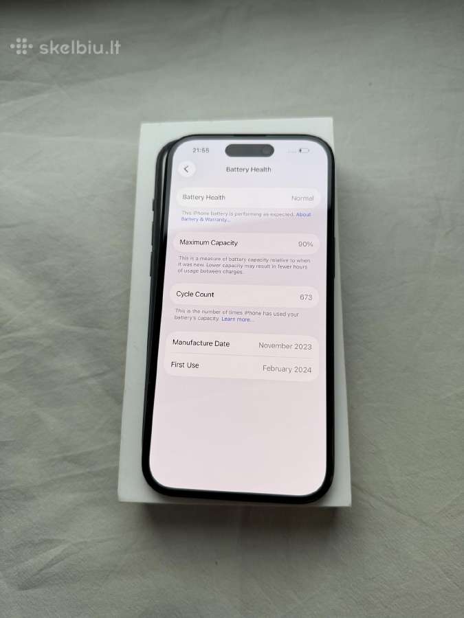 iPhone 15 256gb Black - nuotraukos Nr. 5