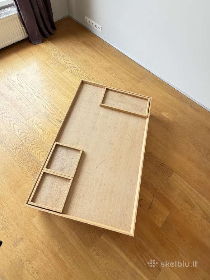 Žemas itališko dizaino staliukas su 3 padėklais - nuotraukos Nr. 6