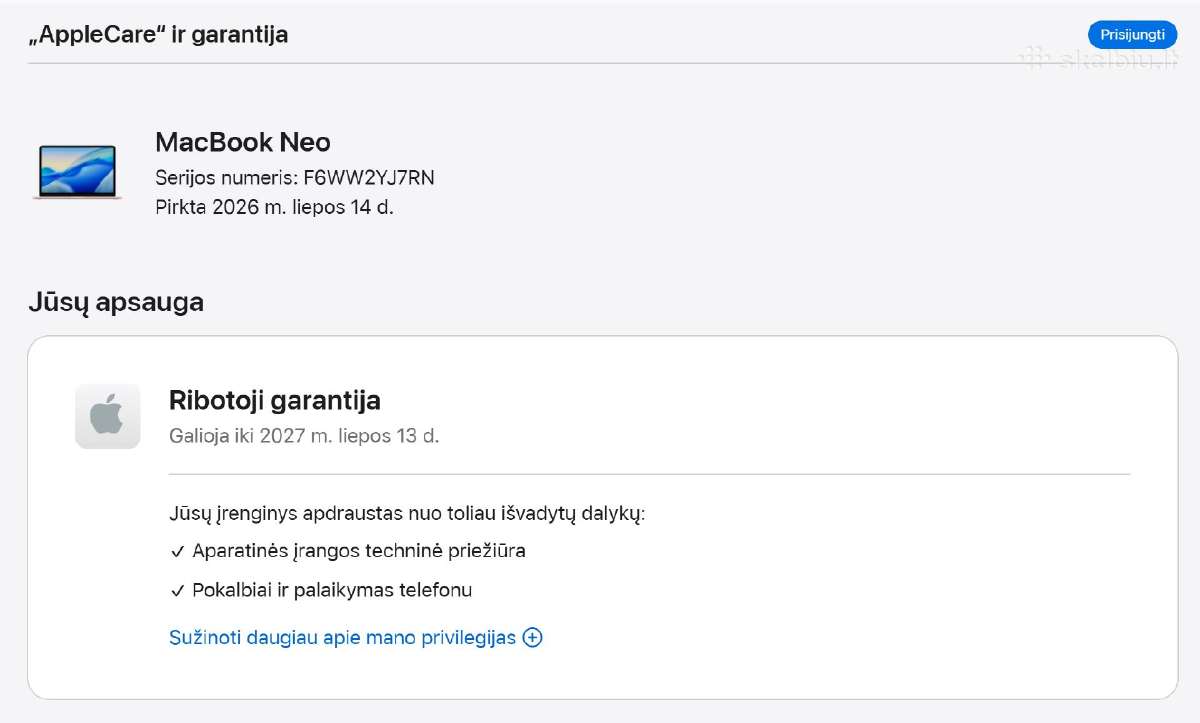 Apple MacBook Neo 2026, 512gb, A18 kompiuteris - nuotraukos Nr. 7