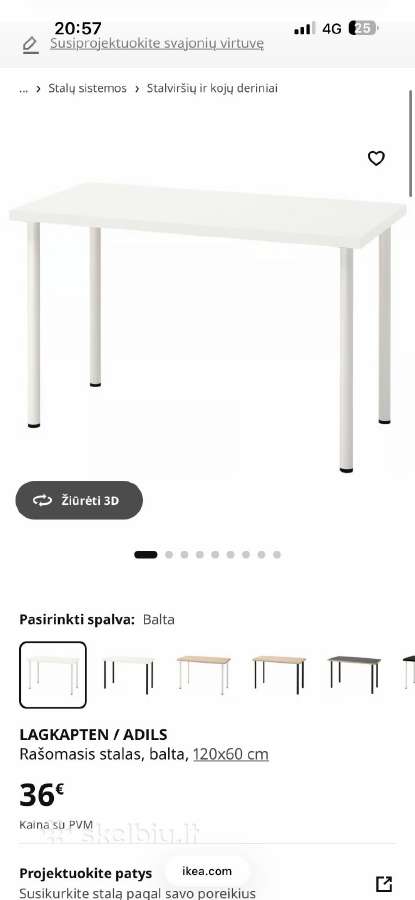 Ikea jaunuolio baldai, pilnas komplektas - nuotraukos Nr. 13