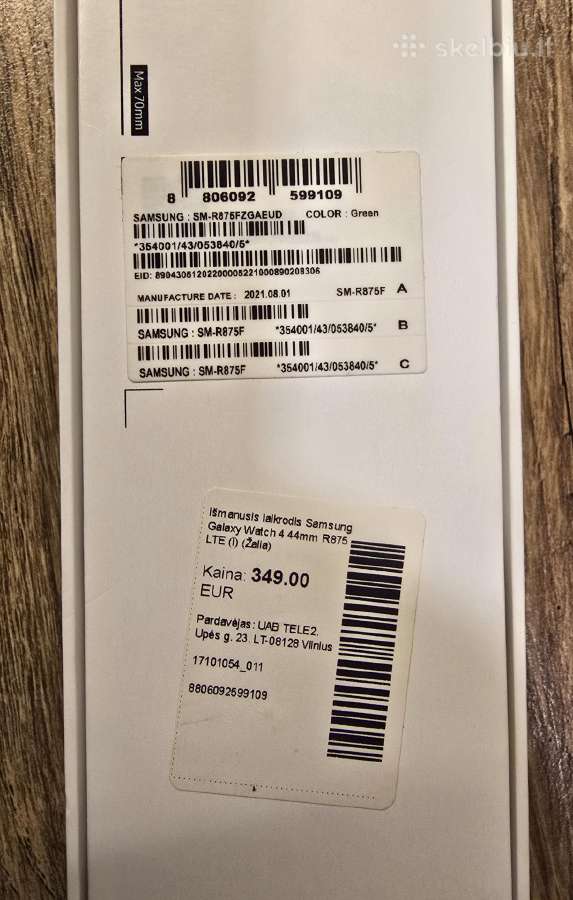 Samsung Watch4 Lte 44mm laikrodis - nuotraukos Nr. 6