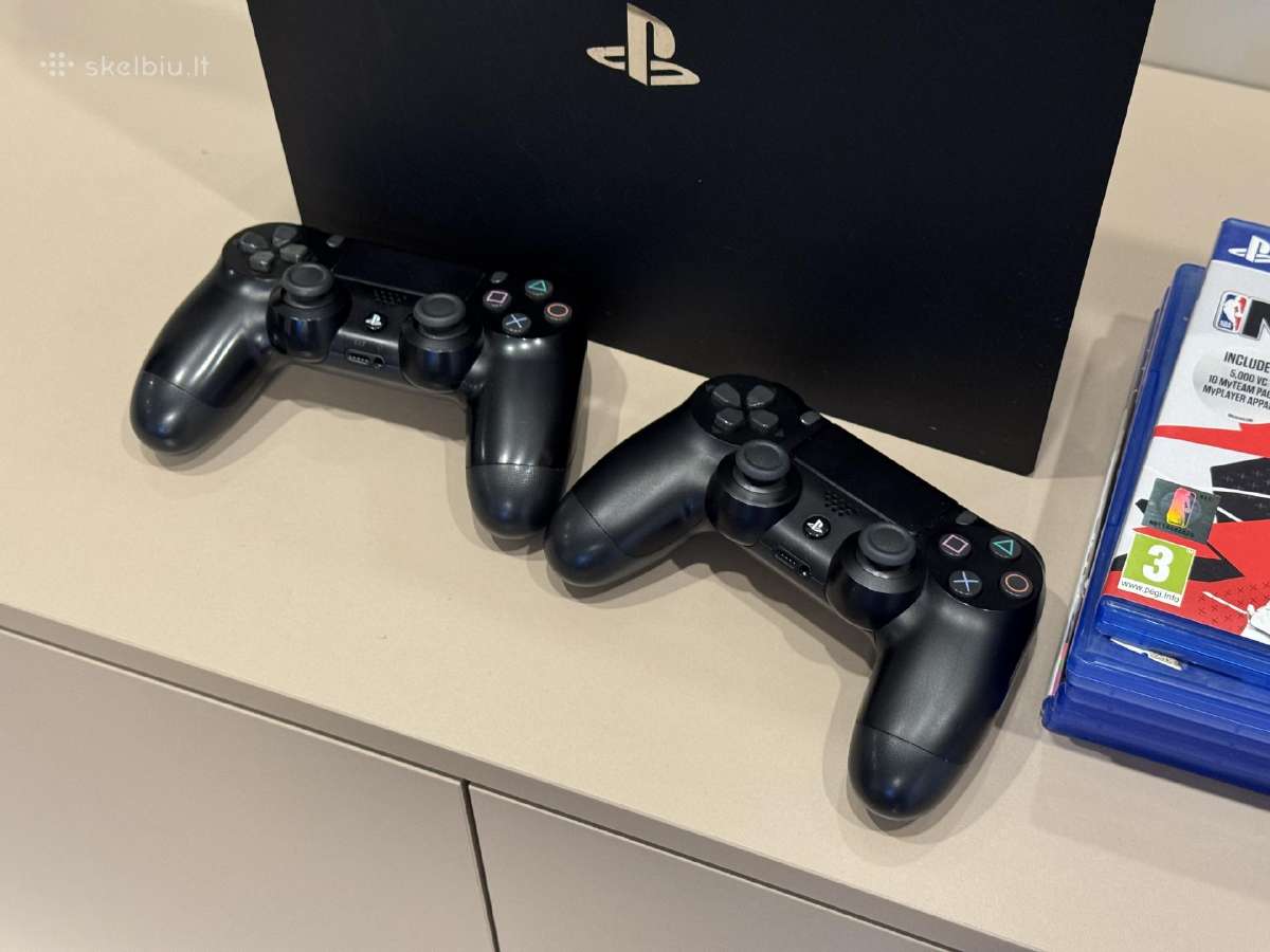 Ps4 Pro + 2 pulteliai + žaidimai Puikus komplektas - nuotraukos Nr. 2