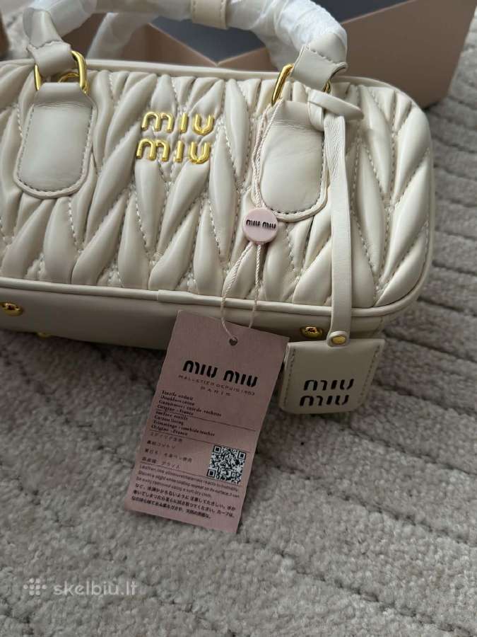 Miu Miu Rankinė Balta - nuotraukos Nr. 2