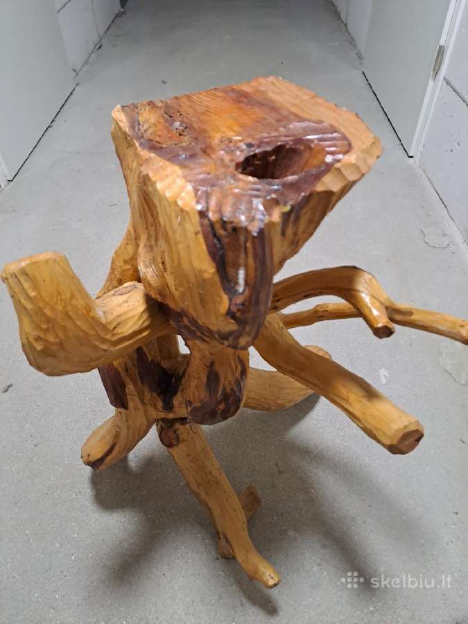 Parduodu unikalų rankų darbo medinį stova - nuotraukos Nr. 4