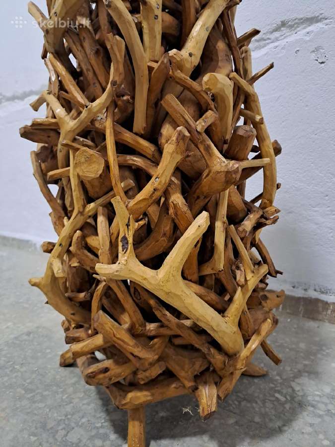 Unikalus rankų darbo medžio meno kūrinys. - nuotraukos Nr. 6