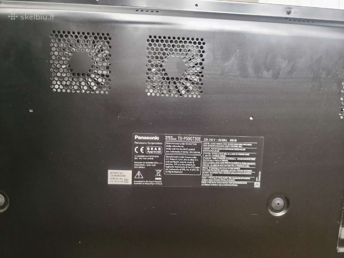 Panasonic Tx-p50gt30e plazminis televizorius 50 cl - nuotraukos Nr. 2