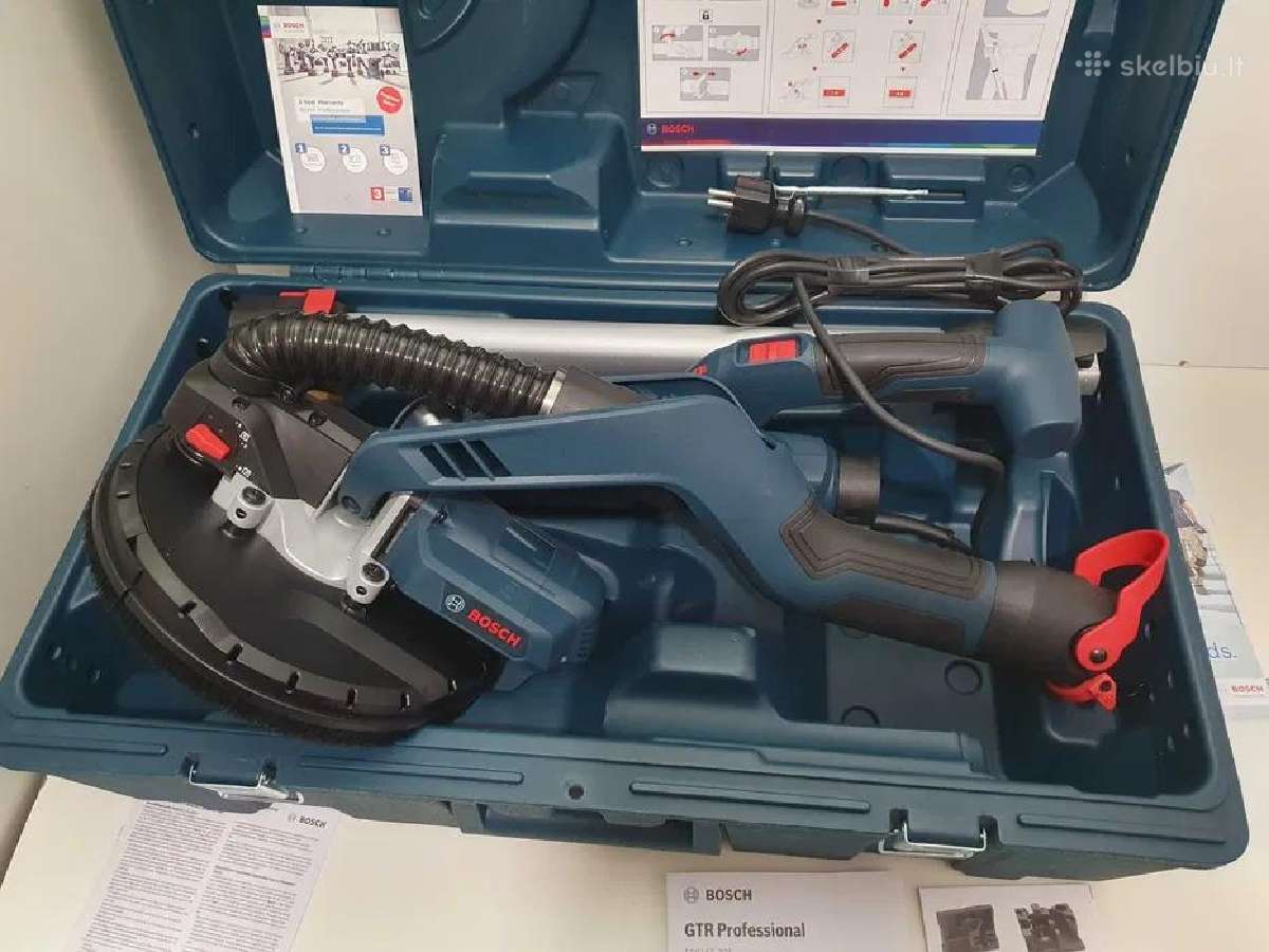 Gipso kartono šlifuoklis Bosch Gtr 550 – naujas - nuotraukos Nr. 2