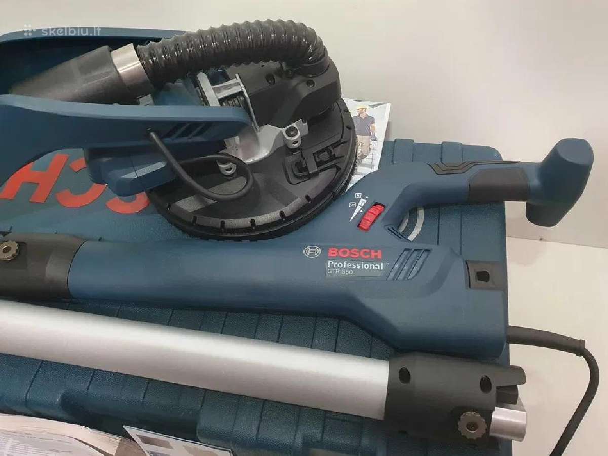 Gipso kartono šlifuoklis Bosch Gtr 550 – naujas - nuotraukos Nr. 5