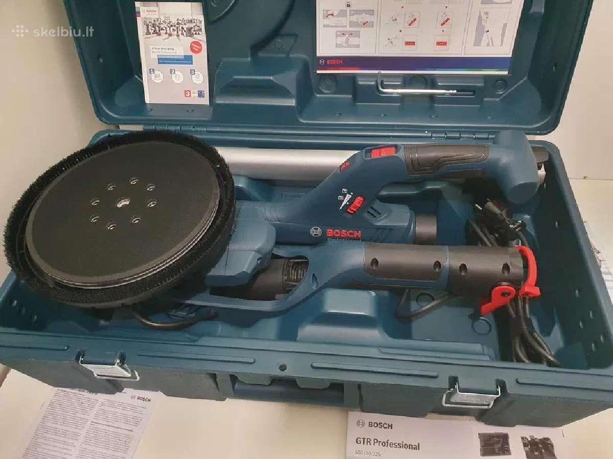 Gipso kartono šlifuoklis Bosch Gtr 550 – naujas - nuotraukos Nr. 8