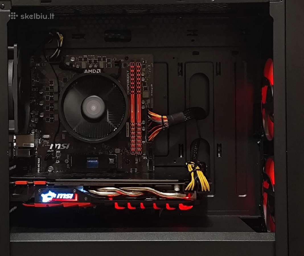 Žaidimų kompiuteris su Ryzen 5/SSD/16gb/1070ti 8gb - nuotraukos Nr. 5