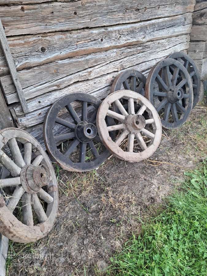 Mediniai vežimo ratai - nuotraukos Nr. 2