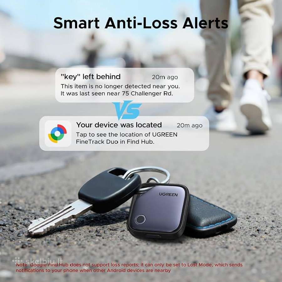Ugreen Smart GPS Tracker 4-pack (ios & Android) - nuotraukos Nr. 6