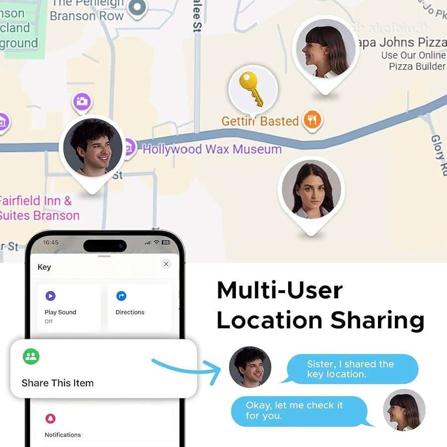 Ugreen Smart GPS Tracker 4-pack (ios & Android) - nuotraukos Nr. 7